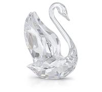 Swarovski Iconic Signum Swan Decoration Piece, Small, Clear Crystals, Part of The Iconic Swan Collection