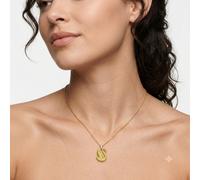 Swarovski Iconic Swan Pendant Necklace Yellow Crystal Gold Plated RRP£135 NEW