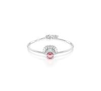 Swarovski Idyllia bangle, Shell, Pink, Rhodium plated