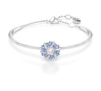 Swarovski Idyllia Blue Flower Bracelet Rhodium Plated Metal Medium Rhodium Plated Crystals Medium Rhodium Plated Crystals Medium Rhodium Plated Crystals Medium Rhodium Plated Crystals