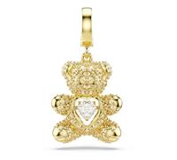 Swarovski Idyllia Charm, Mixed Cuts, Teddy, Gold Tone, Gold-Tone Plated