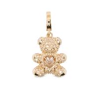 Swarovski Idyllia crystal teddy charm - Gold One Size