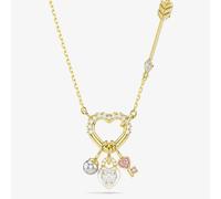 Swarovski Idyllia Gold Tone Plated Mixed Crystal Heart Necklace 5737290