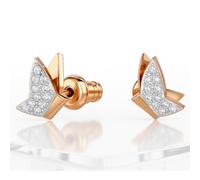 Swarovski Idyllia Lilia Butterfly Stud Earrings White Rose Gold 5636427