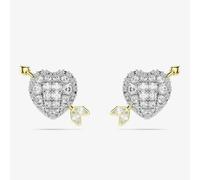 Swarovski Idyllia Mixed Metal Zirconia Heart Stud Earrings 5737298