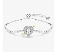 Swarovski Idyllia Rhodium Plated Arrow Heart Sliding Bracelet 5742022