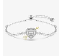 Swarovski Idyllia Rhodium Plated Arrow Heart Sliding Bracelet 5742022