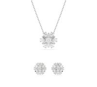 Swarovski Idyllia Rhodium Plated Mixed Cuts Snowflake Gift Set - Silver
