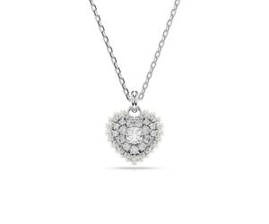 Swarovski Idyllia Silver Tone 15+3" Zirconia Heart Shaped Pendant