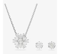 Swarovski Idyllia Snowflake Necklace & Earring Jewellery Set 5691486 In Silver Silver One Size