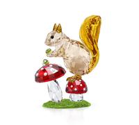 Swarovski Ornaments Swarovski Idyllia Squirrel and Mushrooms 7.7 x 3.3 x 6.1cm