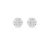 Swarovski Idyllia Rhodium Plated Mixed Cuts Snowflake Stud Earrings