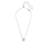 Swarovski Idyllia Yellow Flower Rhodium Plated Necklace