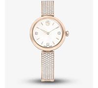 Swarovski Illumina Gold Tone Plated Champagne Crystal Watch 5671196 In White White One Size