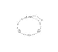 Swarovski Imber Bracelet, Centre Clear Round-Cut Crystals in a Rhodium Finished Puffy Bezel Setting, Part of the Imber Collection