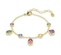 Swarovski Imber Bracelet, Mixed Cuts, Multicolored, 18K Gold Finish