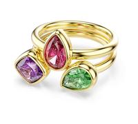Swarovski Imber Collection, Mixed Cuts, Multicolored, 18k Gold Finish