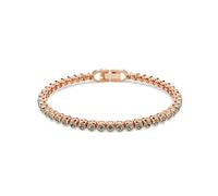 Imber Emily Tennis bracelet, Round cut, Black, Rose gold-tone plated