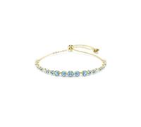Swarovski Imber Gold Round Cut Blue Bracelet