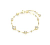 Swarovski Imber Gold Tone 6.1+2" Zirconia & Crystal Bezel Set Station Bracelet