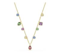 Swarovski Imber Necklace, Mixed Cuts, Multicolored, 18K Gold Finish