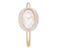 Imber bangle watch, Swiss Made, Metal bracelet, Gold tone, Champagne gold-tone finish