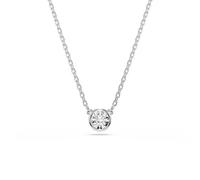 Swarovski Imber Rhodium Plated White Round Cut Pendant 5696039 - Elegant - Crystal / Rhodium Plated