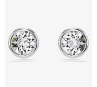 Swarovski Imber Rhodium Plated White Round Stud Earrings 5696073