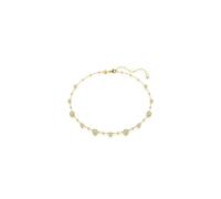 Swarovski Imber necklace, Round cut, Scattered design, White, Gold-tone plated