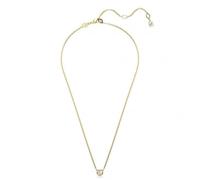 Swarovski Imber pendant, Round cut, White, Gold-tone plated