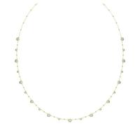 Swarovski Imber strandage, Round cut, White, Gold-tone plated