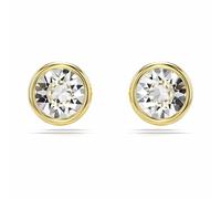 Swarovski Imber Round Cut White Crystal Gold-Tone Plated Stud Earrings