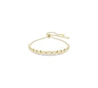 Swarovski Imber Tennis bracelet, Mixed round cuts, clear, Gold-tone finish