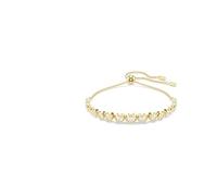 Swarovski Imber Tennis bracelet, Mixed round cuts, White, Gold-tone plated