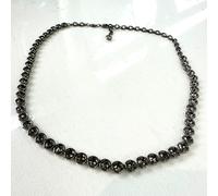 SWAROVSKI Imber Tennis Necklace Grey Ruthenium Round Cut Crystals RRP £220