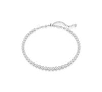 Swarovski Imber Rhodium Plated Round Cut Crystal Tennis Necklace 5682595