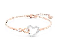 Swarovski Infinity Heart Bracelet 5518869, white, metallic finishes