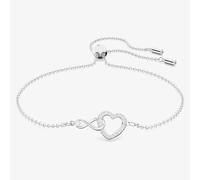 Swarovski Infinity Heart White Crystal Toggle Bracelet 5524421 M