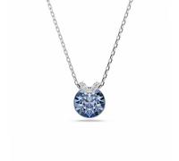 Swarovski Bella Pendant, Light Sapphire, Rhodium Plated