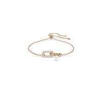 Swarovski Jewellery Swarovski Constella Round Cut Crystal Pearl Interconnecting Links Rose Gold Tone Bracelet 0.7 x 2.1cm, 24cm