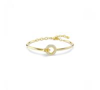 Swarovski Jewellery Swarovski Dextera Round Cut Gold Tone Bangle 1.3 x 1.5cm, 17-18cm