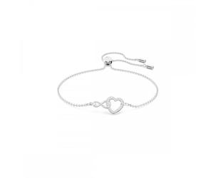 Swarovski Jewellery Swarovski Hyperbola Infinity & Heart Crystal Adjustable Slider Bracelet 12-24cm