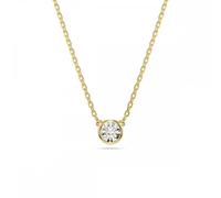 Swarovski Jewellery Swarovski Imber Round Cut Crystal Gold Tone Necklace 0.7 x 0.7cm, 38-45cm