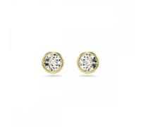 Swarovski Jewellery Swarovski Imber Round Cut Crystal Gold Tone Stud Earrings 0.7 x 0.7cm