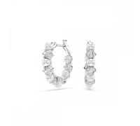 Swarovski Jewellery Swarovski Matrix Crystal & Pearl Hoop Earrings 1.8 x 0.4cm