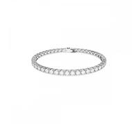 Swarovski Jewellery Swarovski Matrix Round Cut Crystal Tennis Bracelet Long Length 0.4cm, 17.5cm