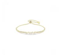 Swarovski Jewellery Swarovski Mesmera Mixed Cuts Crystal Gold Tone Adjustable Slider Bracelet 0.6 x 2.4 cm, 12-24cm