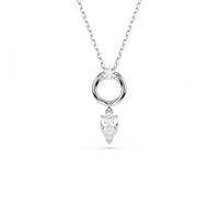Swarovski Silver Mesmera White Pear Cut Necklace