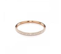 Swarovski Meteora bangle, Snow pave, White, Rose gold-tone plated