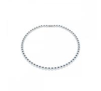 Swarovski Una Necklace, Blue, Rhodium Plated